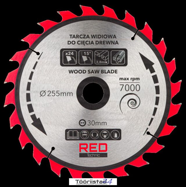 saeketaste komplekt 255 30mm hambad 24 40 60 80 100 RTZTWD0082 1 – 7 – Tööriistad24