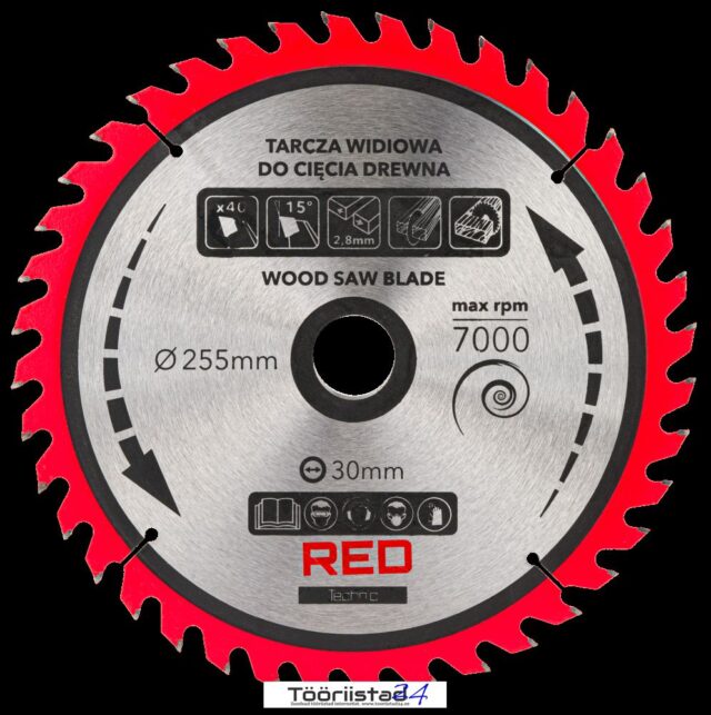 saeketaste komplekt 255 30mm hambad 24 40 60 80 102 RTZTWD0082 3 – 5 – Tööriistad24